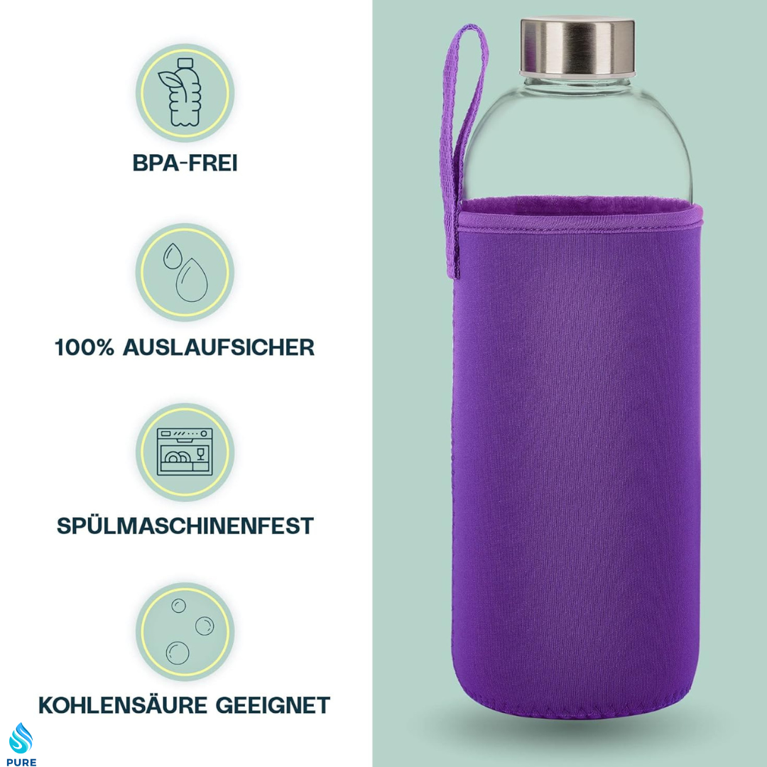 Violet PureSpin Frost – Stilvolle Glasflasche für deinen Alltag