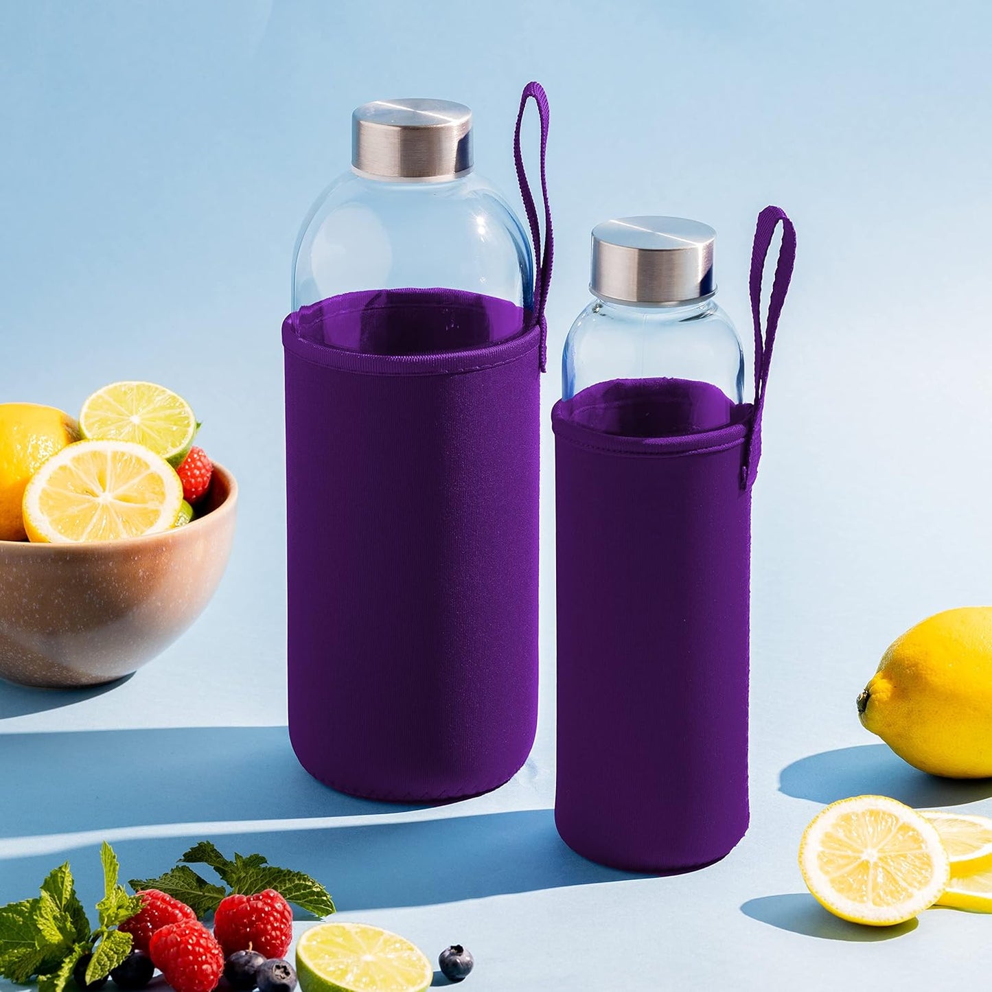 Violet PureSpin Frost – Stilvolle Glasflasche für deinen Alltag